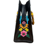 Gucci Black Leather Floral Limited Edition Diana 2Way Tote