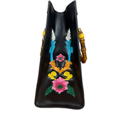 Gucci Black Leather Floral Limited Edition Diana 2Way Tote