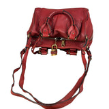 Chloe Red Leather Paddington Medium Satchel Two-Way Bag