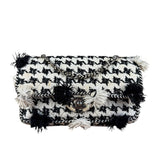 Chanel Tweed Woven Medium Classic Double Flap Bag 2014