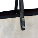 Chanel Black/White Leather Trim Whistle Charm 5x5=CC 2014