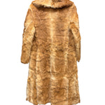 T.K Special Fur Brown/Cream Rabbit Fur Long Coat