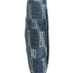 Balenciaga Blue Denim Hourglass Monogram Wallet On Chain