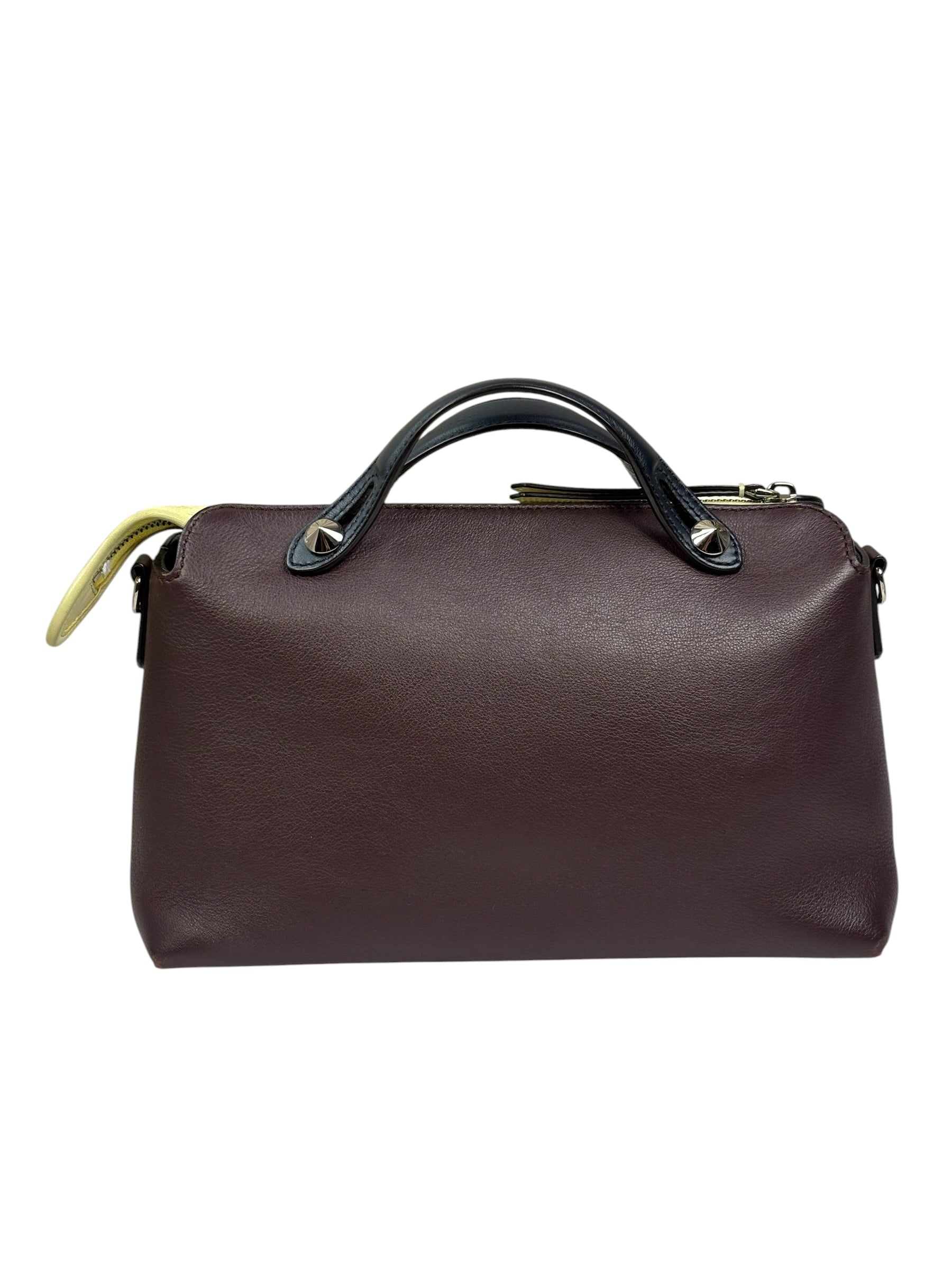 Fendi Burgundy By The Way 2 Way Boston Bag