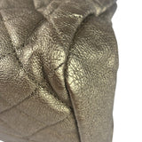 Chanel Metallic Gold Quilted Caviar Just Mademoiselle Bowling Bag 2010