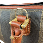 Fendi Vintage Pequin Striped Nano Top Handle Bag