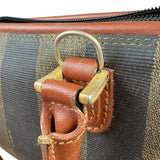 Fendi Vintage Pequin Striped Nano Top Handle Bag
