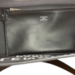 Balenciaga Black Leather Trim Mesh Duty Free Tote Bag