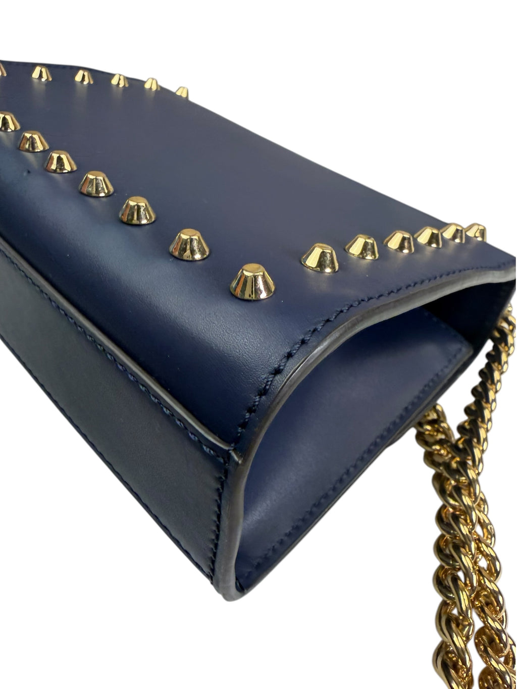 Gucci Navy Leather Small Padlock Shoulder Bag