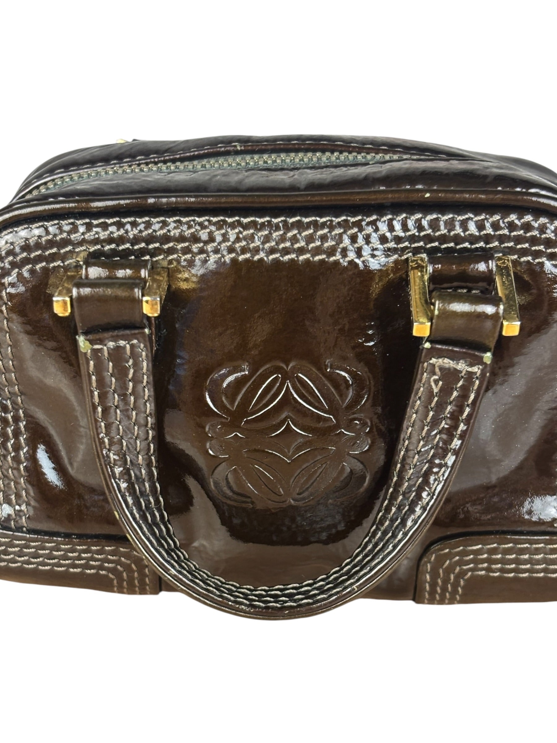 Loewe Patent Leather Micro Amazona Mini Bag
