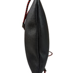 Gucci Black Leather Drawstring Backpack