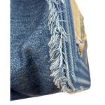 Chanel Blue Denim/Leather Trim Patchwork Boy Flap Bag 2014