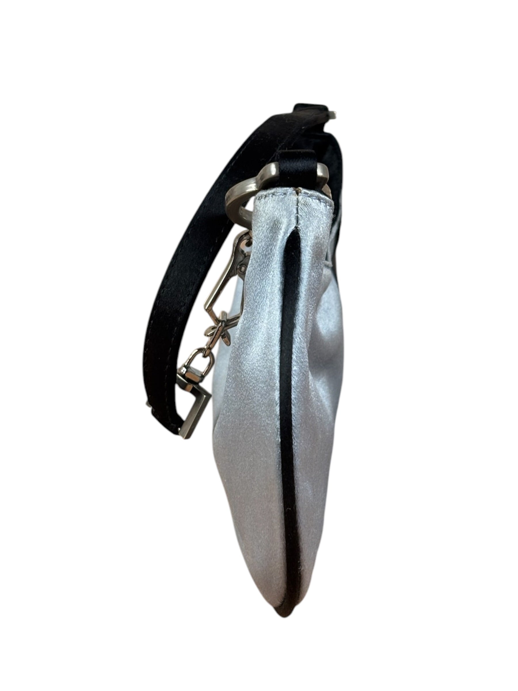 Prada Spazzolato Mini Grey Satin
