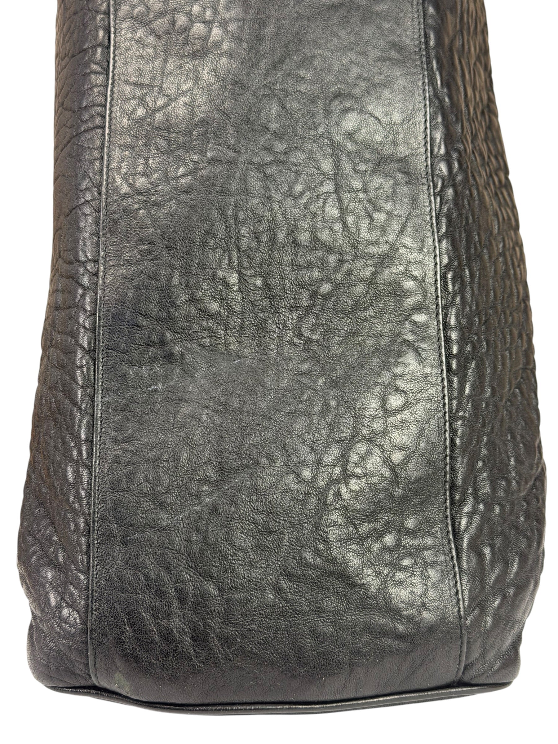 Fendi Black Leather Etniko Du Jour Shoulder Bag