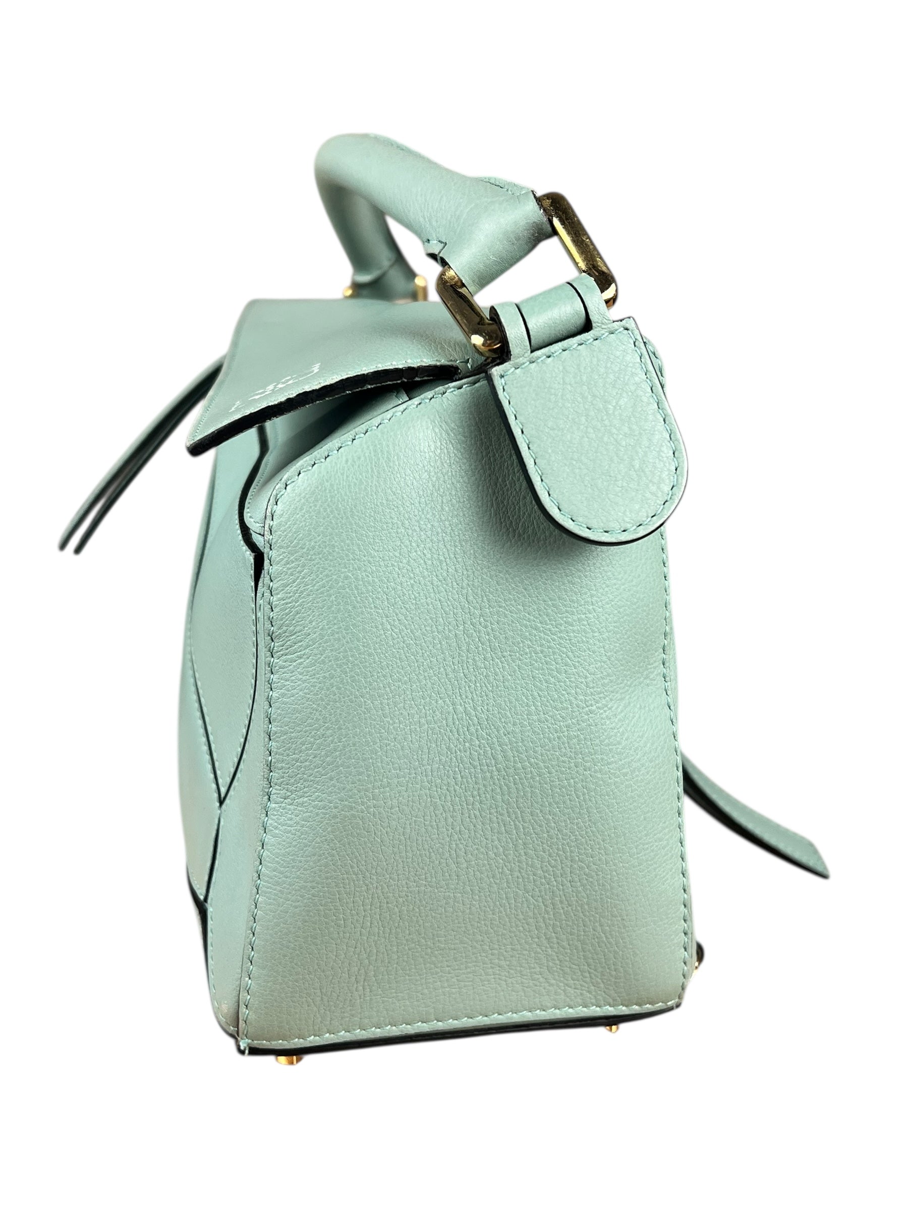 Loewe Green Medium Puzzle Bag