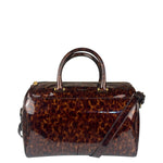 YSL Patent Leather Tortoise Shell Duffle