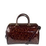 YSL Patent Leather Tortoise Shell Duffle