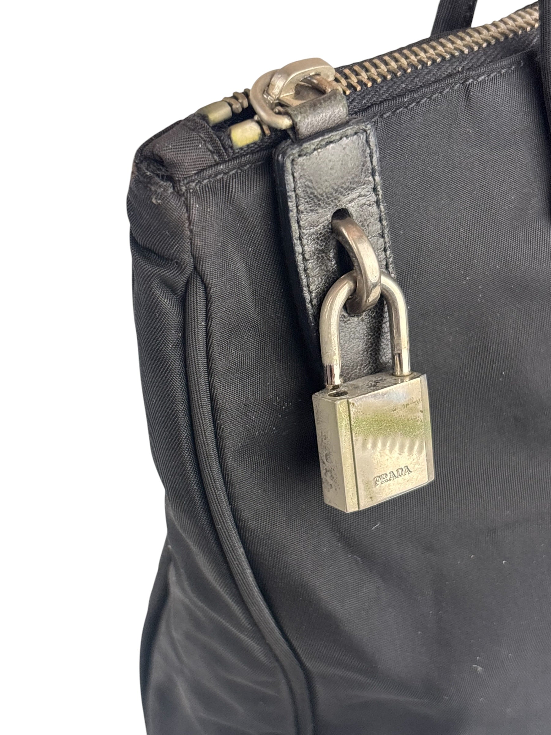 Prada Black Tessuto Nero Nylon Tote/Shoulder Bag