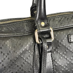 Gucci Black Leather Diamante Briefcase