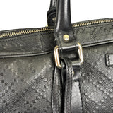 Gucci Black Leather Diamante Briefcase