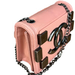 Chanel Pink Mini Boy Brick Chain Flap Bag 2013