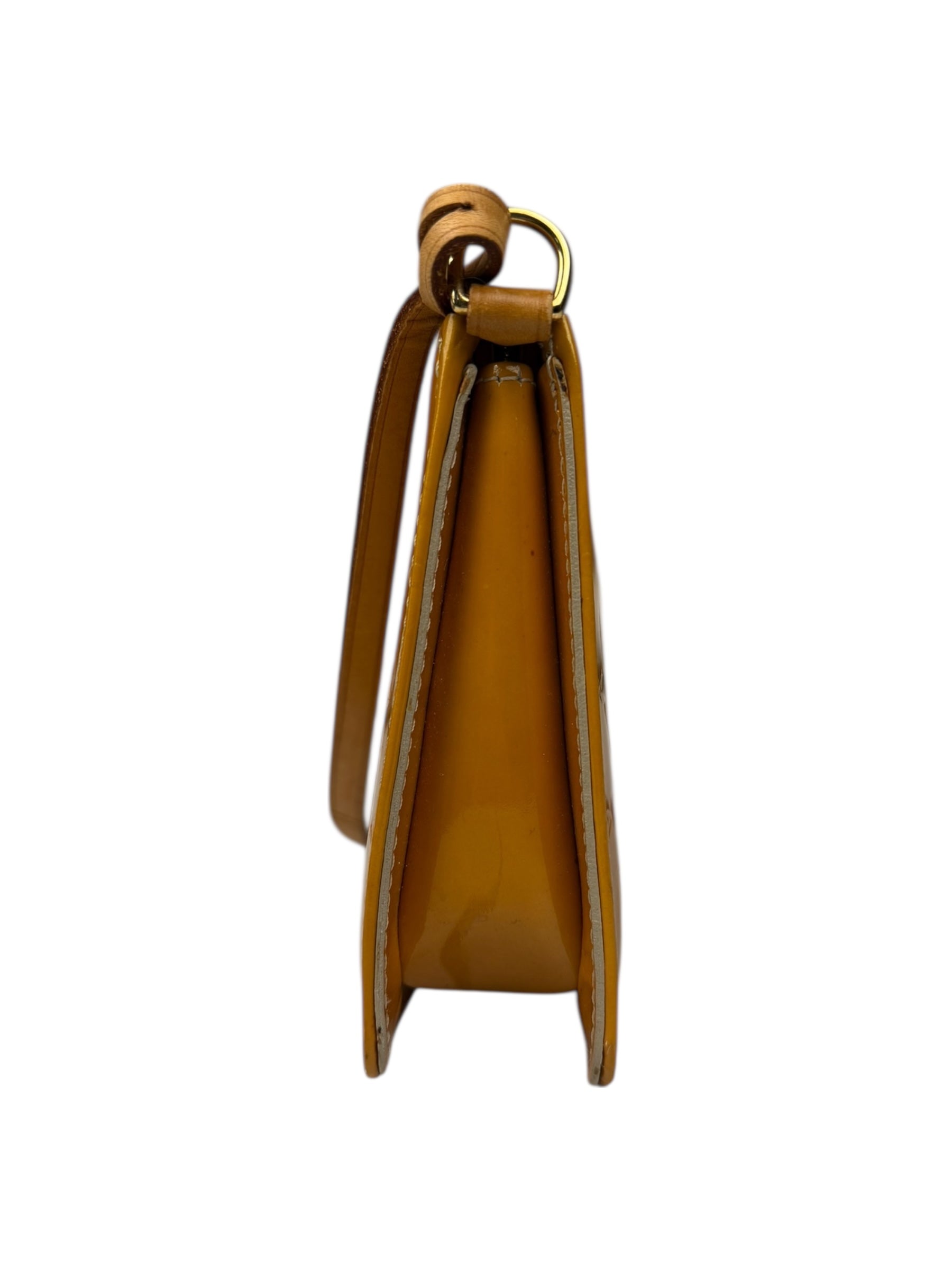 Louis Vuitton Monogram Vernis Pochette Yellow