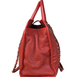 Chanel Red Perforated Leather Up in the Air 2Way Tote 2014
