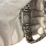 Fendi 7000L Black Dial Tank Stainless Steel Band