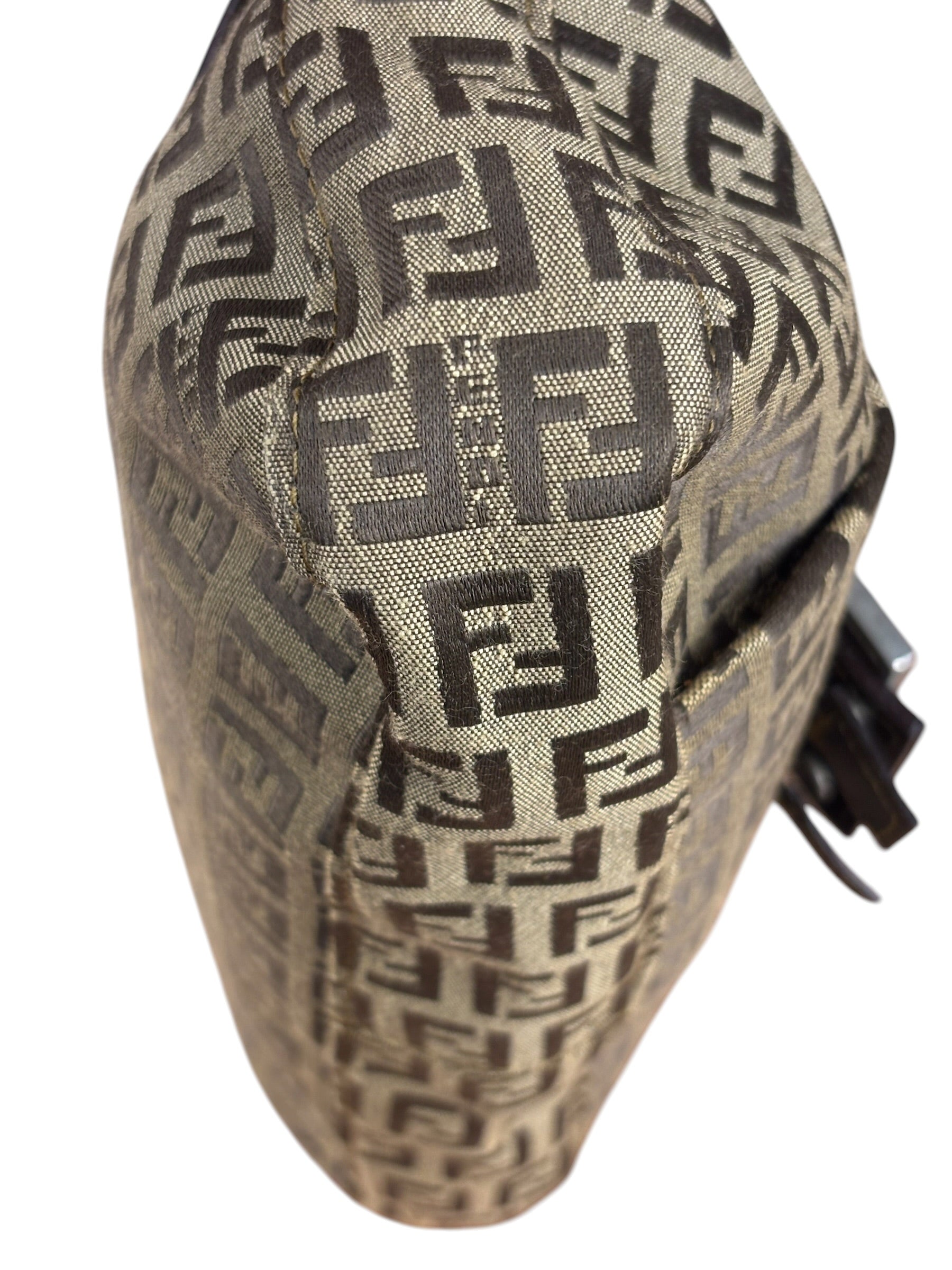 Fendi Zucchino Drawstring Flap Shoulder Bag