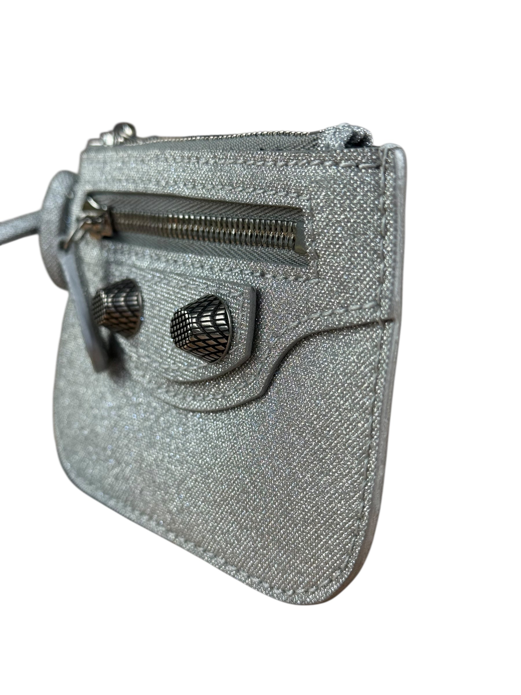 Balenciaga Le Cagole Zip Pouch Glitter