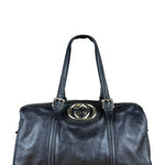 Gucci Britt Leather Boston Bag