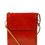 Louis Vuitton Red Vernis Mott Shoulder Bag