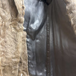 Vintage Multi-Tonal Light Brown Fox Fur Long Coat