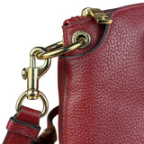 Coach Maroon Pebbled Leather Remi 2Way Bag