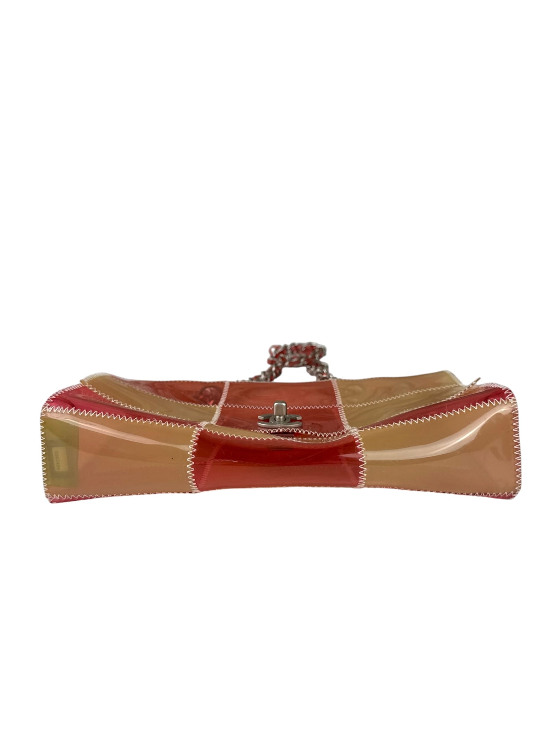 Chanel Pink/Beige PVC Patchwork Flap Bag 1997