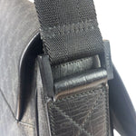 Gucci Grey/Black Leather GG Supreme Messenger Bag
