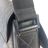 Gucci Grey/Black Leather GG Supreme Messenger Bag
