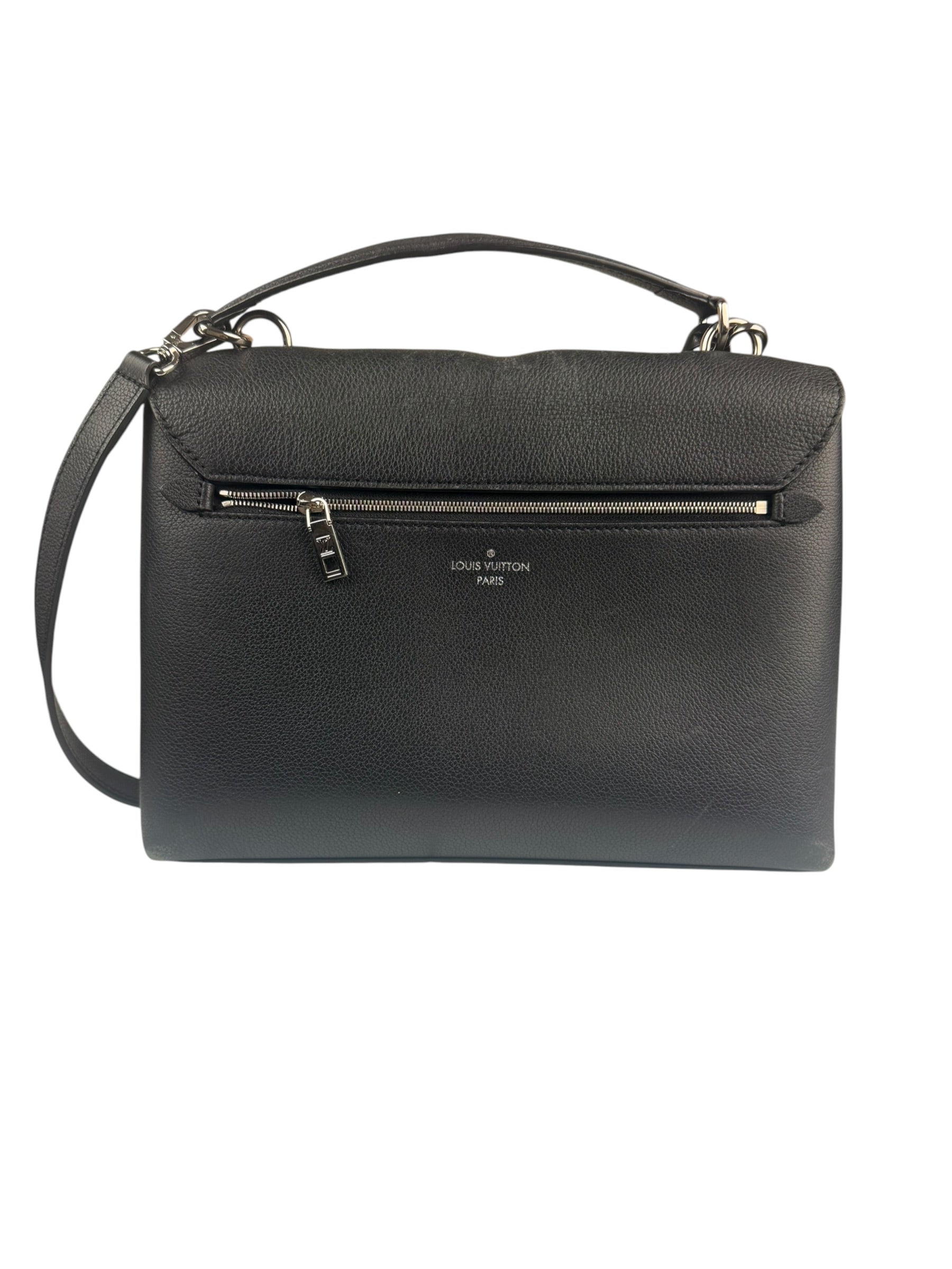 Louis Vuitton Black Pebbled Leather Taurillon Lockme Two-Way Bag