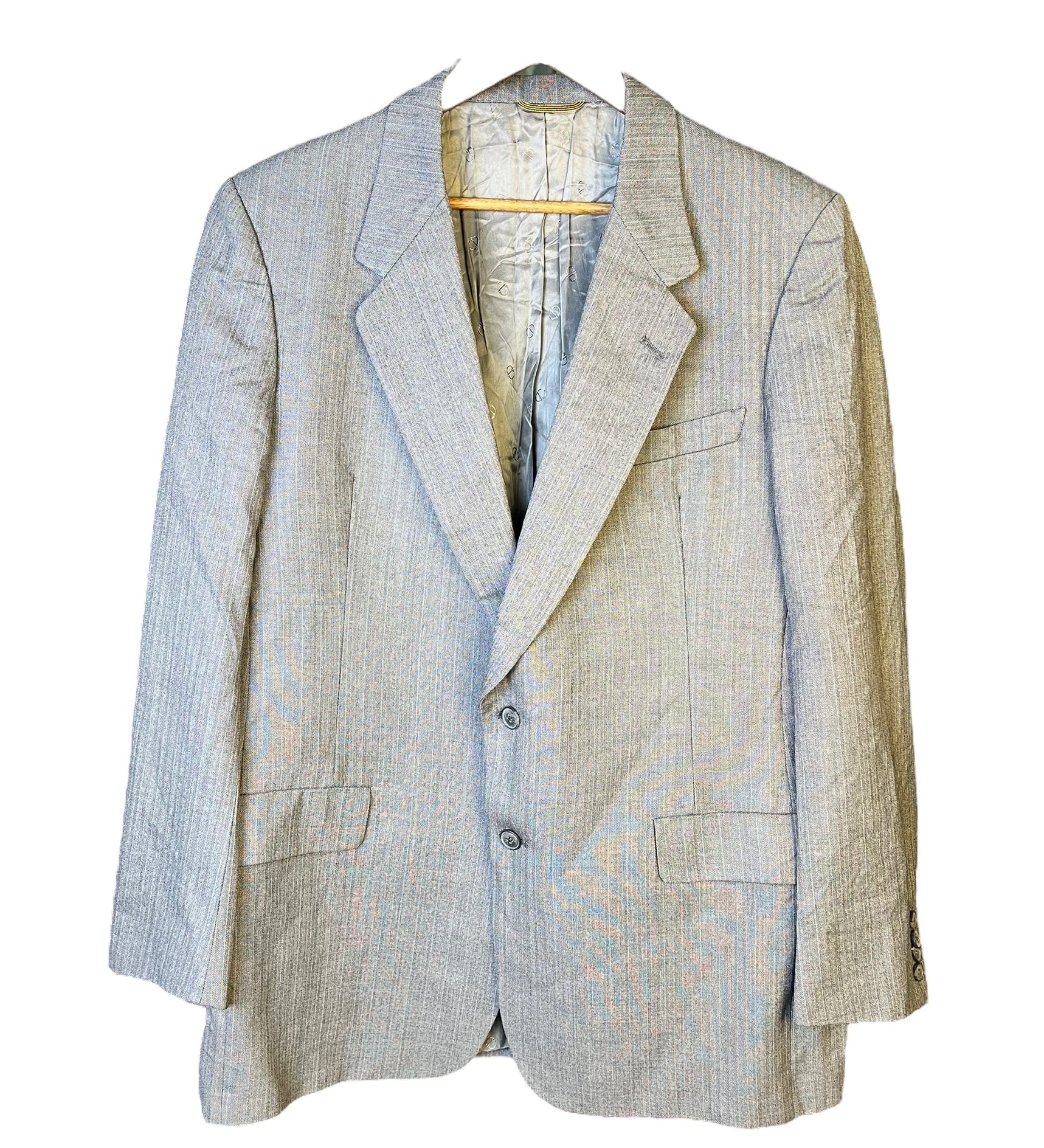 Christian Dior Vintage Grey Striped Blazer