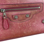 Balenciaga Vintage Pink Le Agneau Long Wallet
