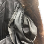 Vintage Saga Ranched Mink Dark Brown Fur Coat