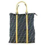 Fendi FF Canvas Top Handle Zip Tote