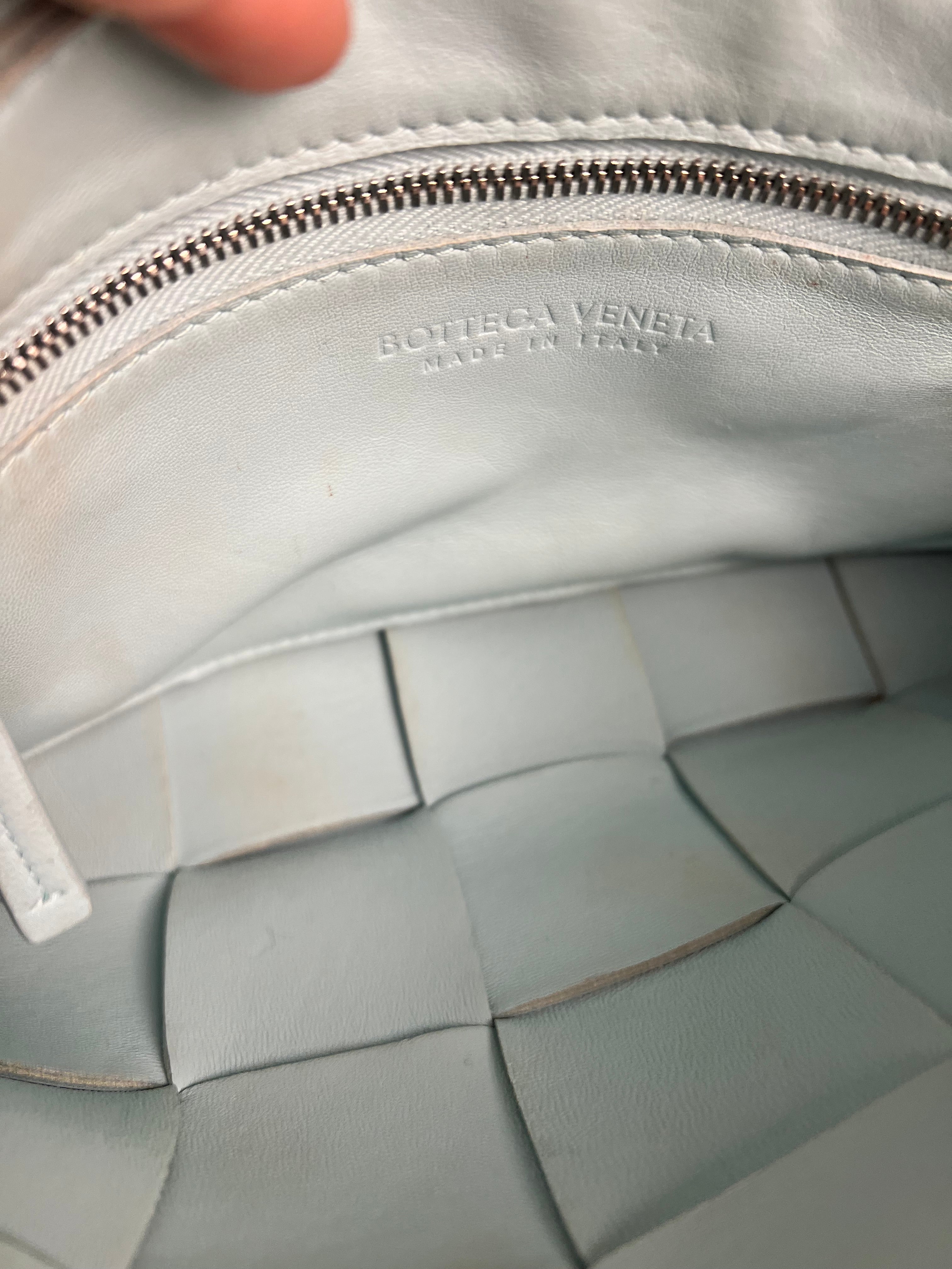 Bottega Veneta Intercciato Cassette Glacier Crossbody