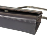 Gucci Grey Patent Leather Flap Mini Shoulder Bag