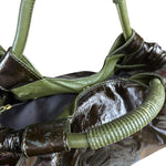 Loewe Vintage Nappa Aire Brown Patent Handbag