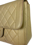 Chanel Vintage Beige Clair Quilted Leather Classic Flap Bag 2004