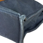 Hermes Vintage Large Navy Canvas Tote