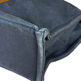 Hermes Vintage Large Navy Canvas Tote