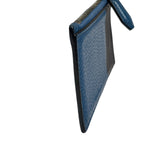 Salvatore Ferragamo Navy Calfskin Coin/Card Holder