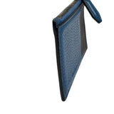 Salvatore Ferragamo Navy Calfskin Coin/Card Holder